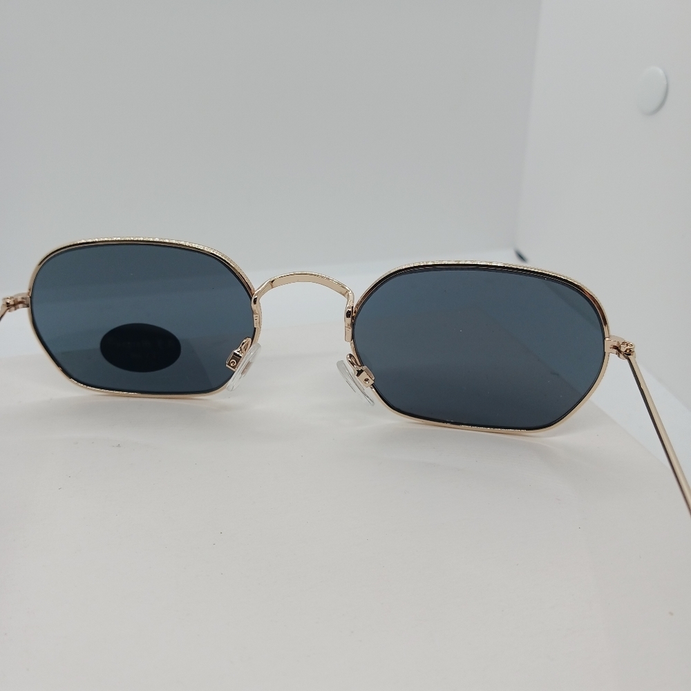 NWT AJ Morgan Intern rectangle sunglasses with mirrored lens 86023 - Picture 5 of 7